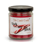 Lick My Stick Peppermint Holiday Candle - Funny Christmas