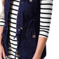 Drawstring Waist Vest with Pockets