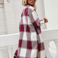 Plaid Longline Shirt Jacket